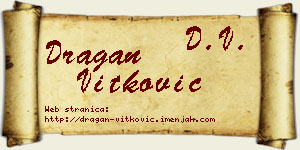Dragan Vitković vizit kartica